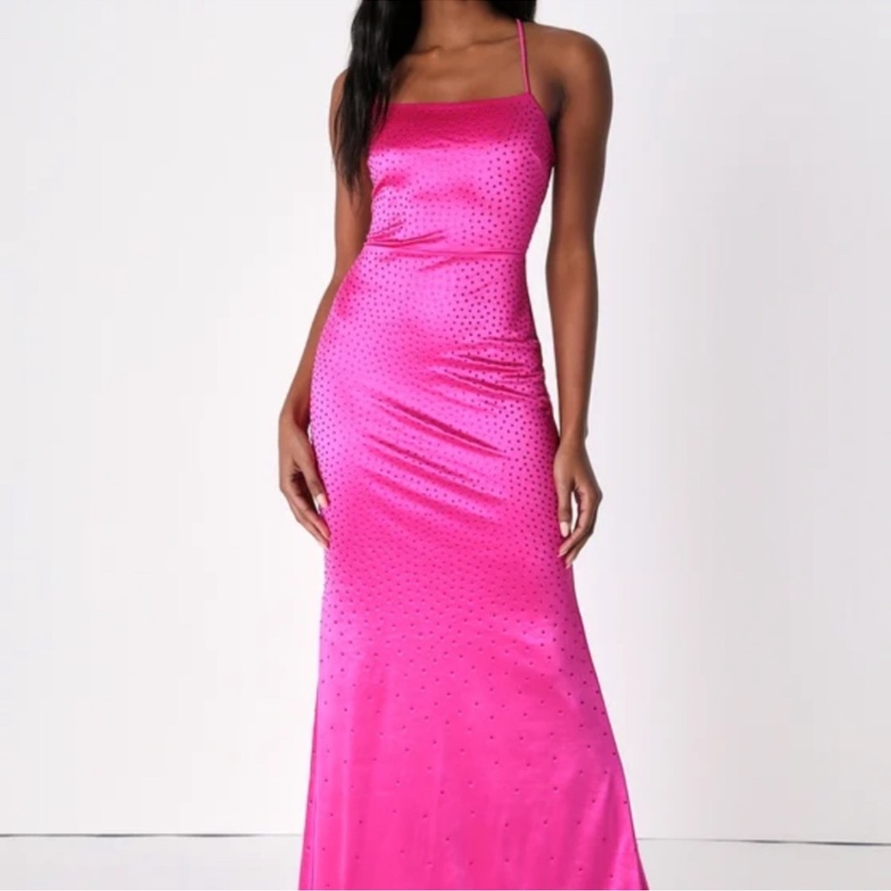 Lulus Elegant Pink Evening Gown